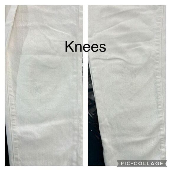 Paige White Skinny Straight Leg Jeans 5 Pocket Zip Fly Button Kylie Crop Size 29 - Picture 8 of 10